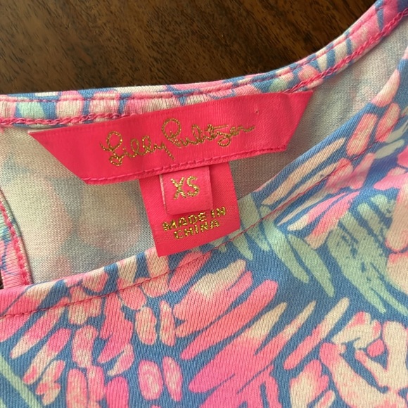 LILLY PULITZER BRITTON DRESS Pink Sorbet High Altitude Engineered XS - Picture 6 of 9